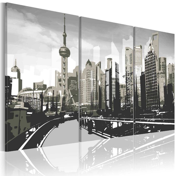 Taulu Artgeist Grey Shanghai eri kokoja