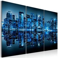 Canvas-taulu Artgeist Manhattan in blue shade, eri kokoja