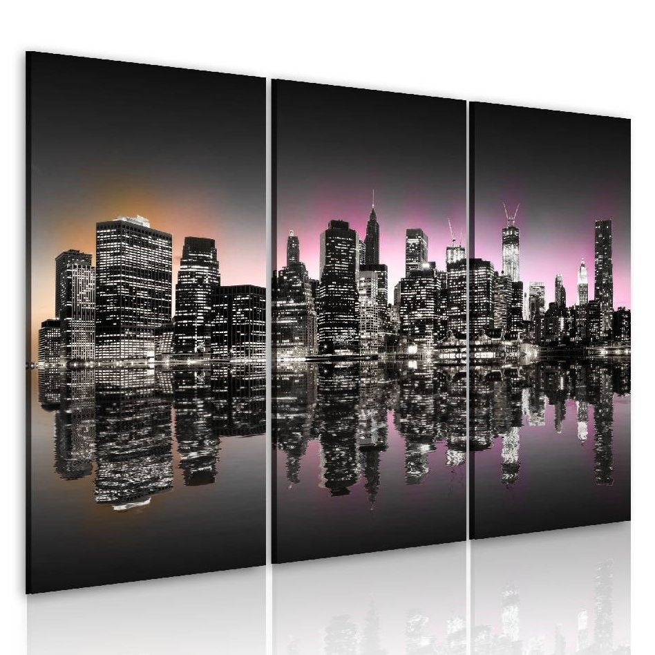 Canvas-taulu Artgeist NYC - nukkumaton kaupunki, 40x60cm