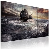 Canvas-taulu Artgeist Lonely ship on a high seas, eri kokoja