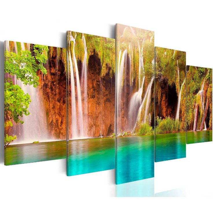 Taulu Artgeist Forest Waterfall II eri kokoja