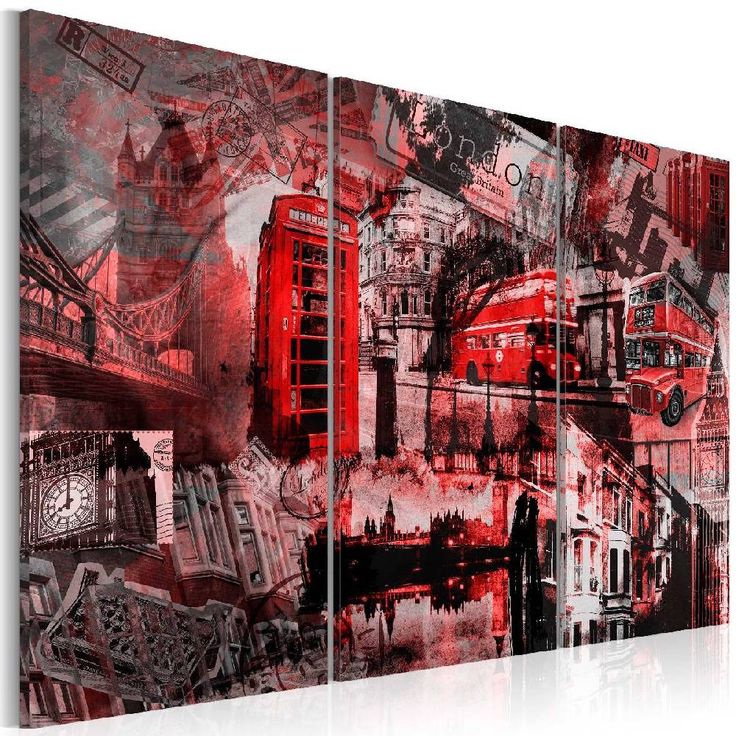 Taulu Artgeist Red London eri kokoja