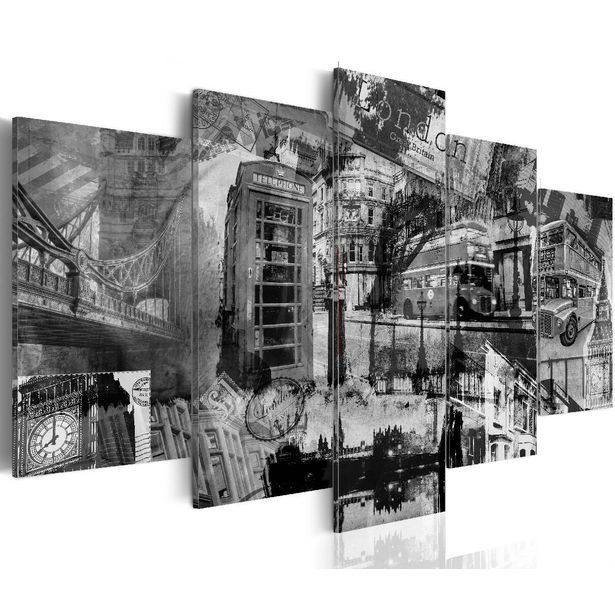 Taulu Artgeist Central London 5-osainen eri kokoja