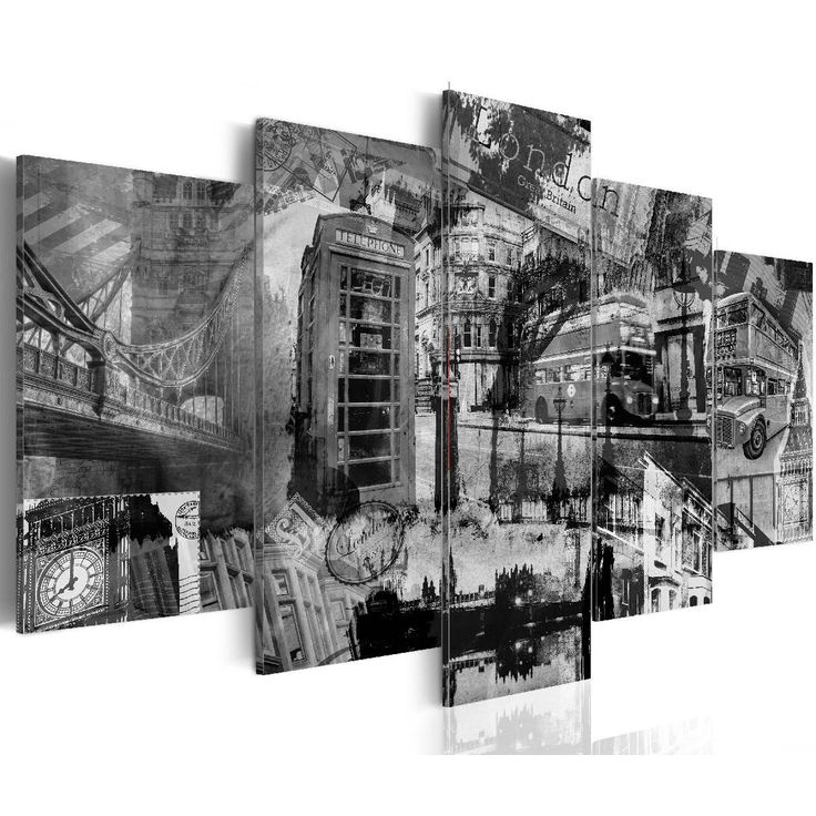 Taulu Artgeist Central London 5-osainen eri kokoja