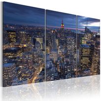 Canvas-taulu Artgeist Maisema ylhäältä - NYC, eri kokoja