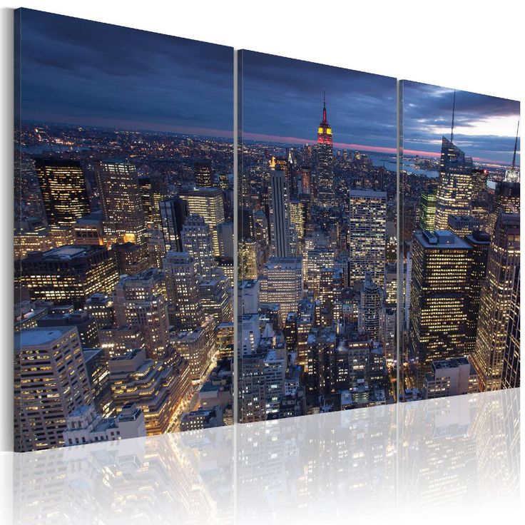 Taulu Artgeist Maisema ylhäältä - NYC eri kokoja