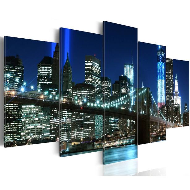 Taulu Artgeist Blue NYC eri kokoja