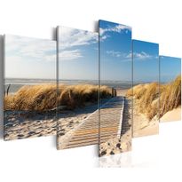 Canvas-taulu Artgeist Vartioimaton ranta, 5-osainen, eri kokoja