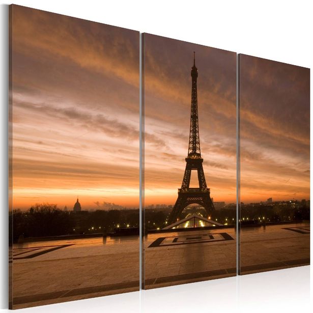 Taulu Artgeist Eiffel Tower at dusk eri kokoja