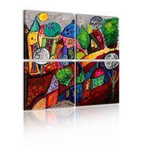 Canvas-taulu Artgeist Colourful city, eri kokoja
