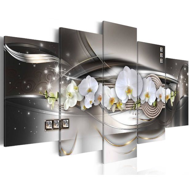 Taulu Artgeist Steel orchids eri kokoja