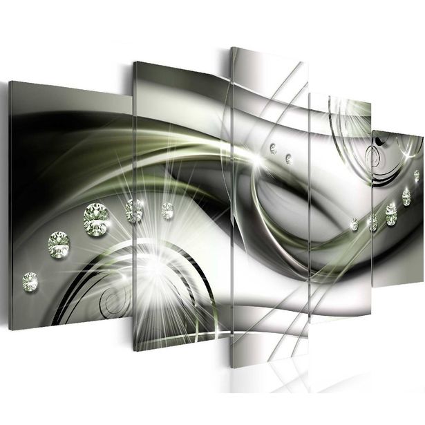 Taulu Artgeist Glowing Green Wave eri kokoja