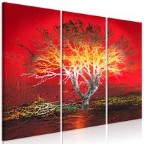 Canvas-taulu Artgeist Fiery Sky, 3-osainen, eri kokoja