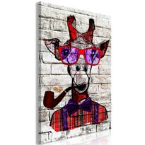 Canvas-taulu Artgeist Hipster Giraffe, 1-osainen, pystysuuntainen, eri kokoja