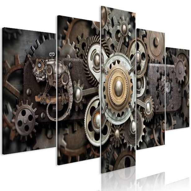 Taulu Artgeist Old Mechanism 5-osainen leveä eri kokoja
