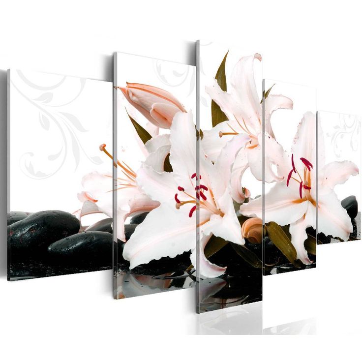 Taulu Artgeist Zen stones and lilies eri kokoja