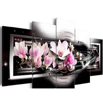 Canvas-taulu Artgeist Magnolias on a black background, eri kokoja