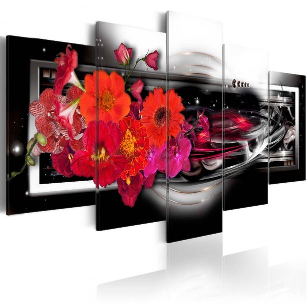 Taulu Artgeist Gerberas on black background eri kokoja