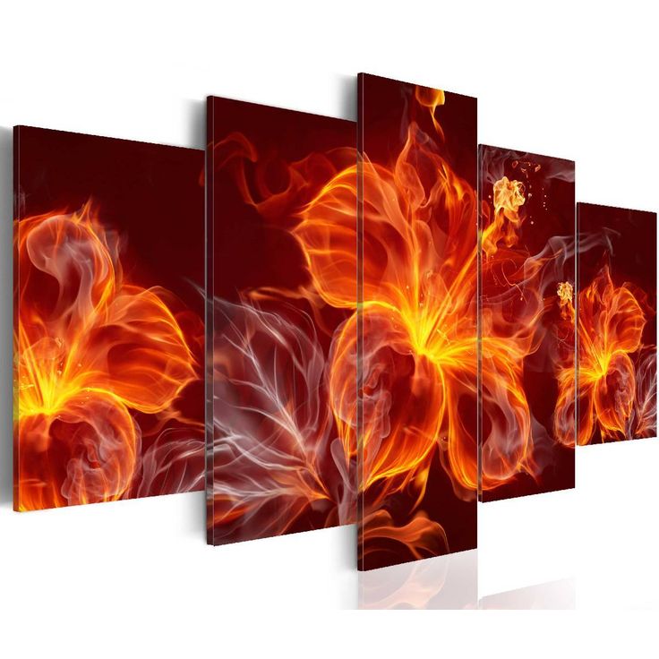 Taulu Artgeist Fiery Flowers eri kokoja