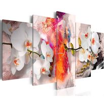 Canvas-taulu Artgeist Colorful background and orchids, eri kokoja