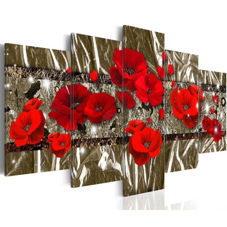 Taulu Artgeist Golden Poppies eri kokoja
