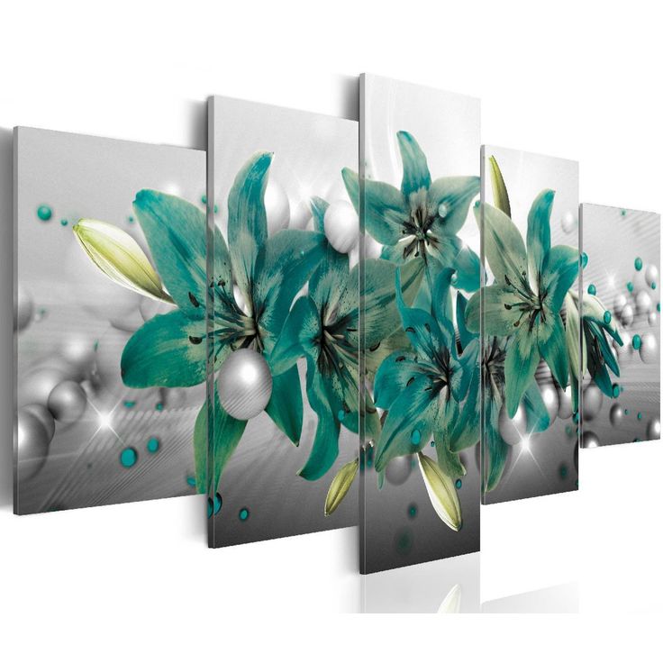 Taulu Artgeist Turquoise Bouquet eri kokoja