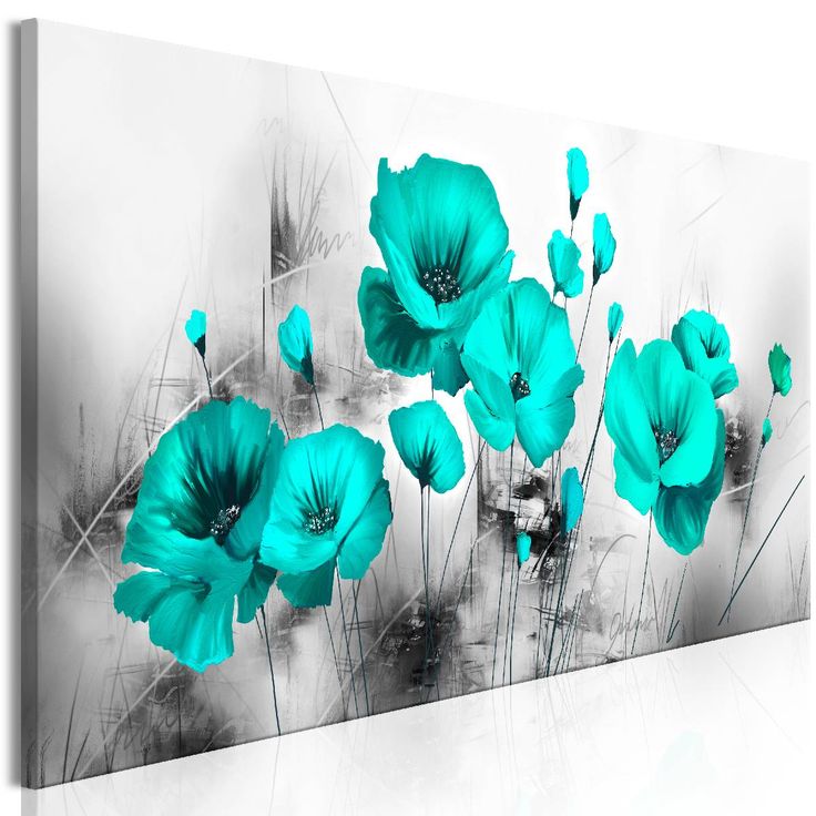 Taulu Artgeist Turquoise Meadow 1-osainen kapea eri kokoja