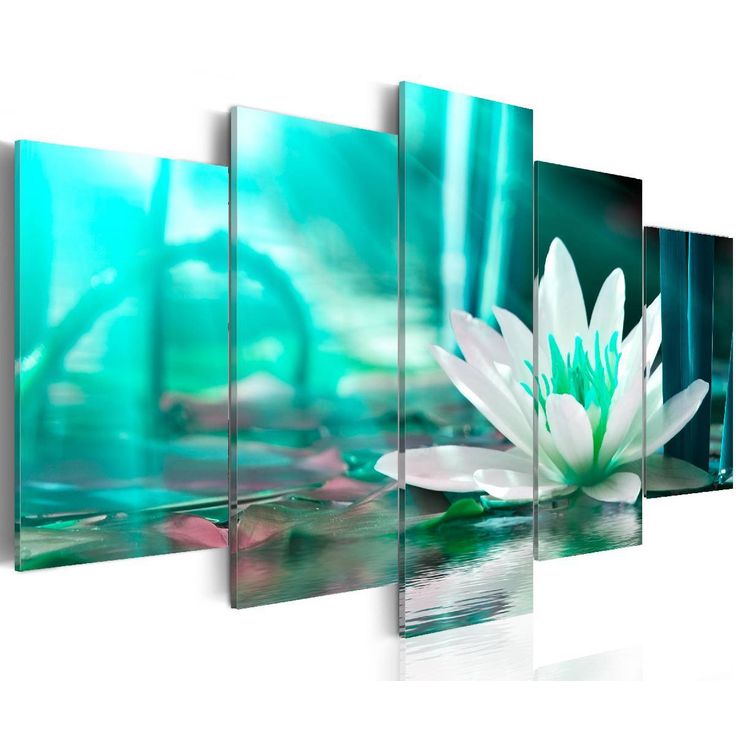 Taulu Artgeist Turquoise Lotus eri kokoja