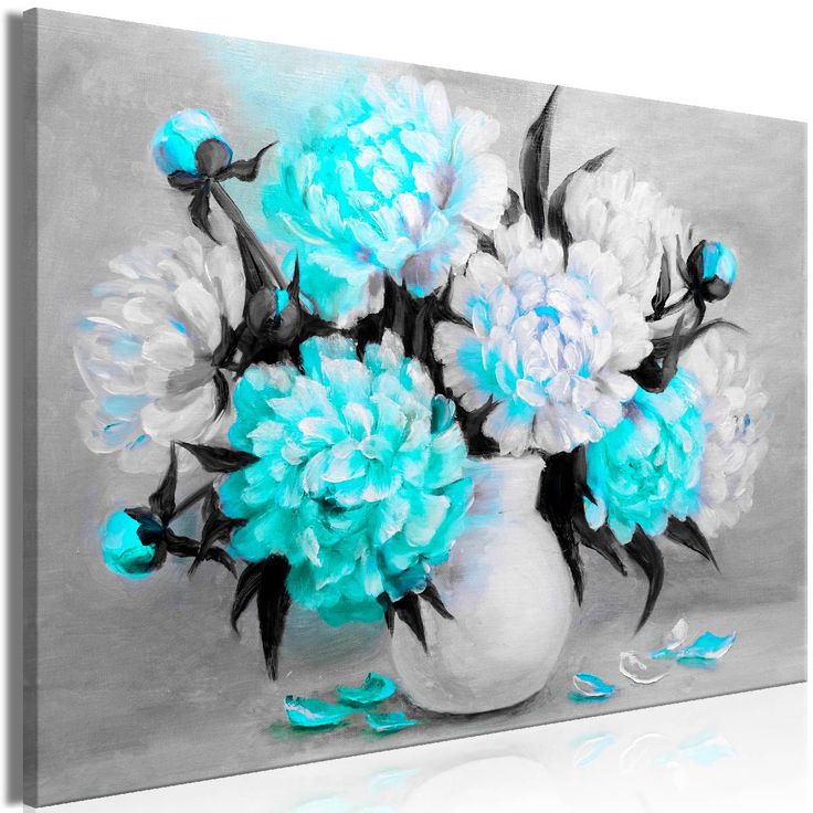Taulu Artgeist Fragrant Colours Blue 1-osainen leveä eri kokoja