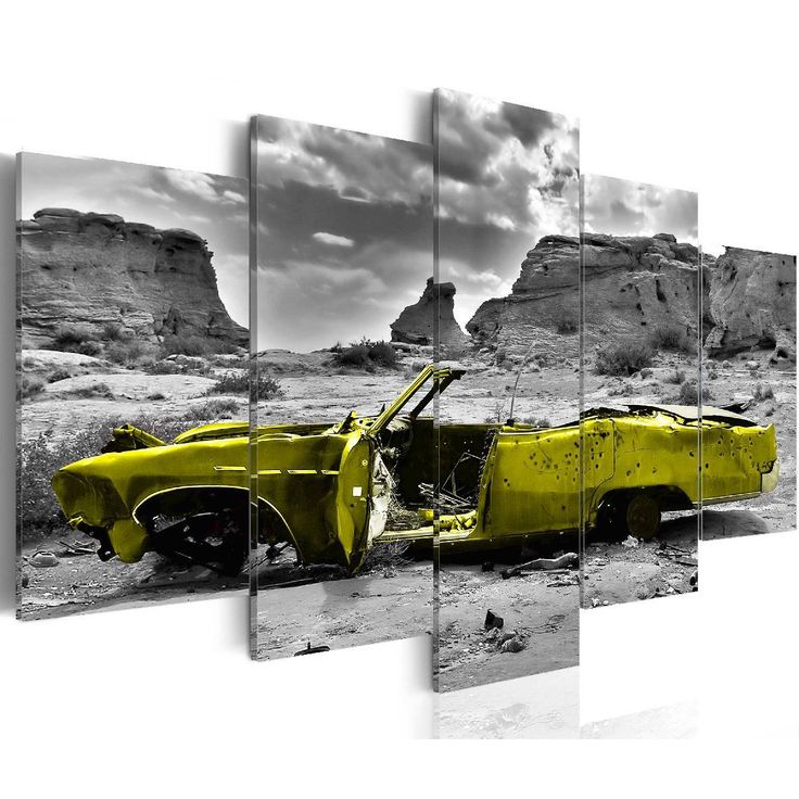Taulu Artgeist Yellow car eri kokoja
