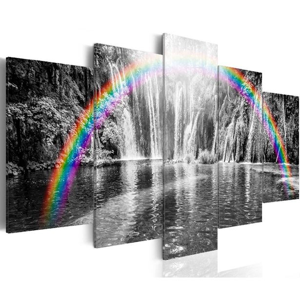 Taulu Artgeist Rainbow on grays eri kokoja