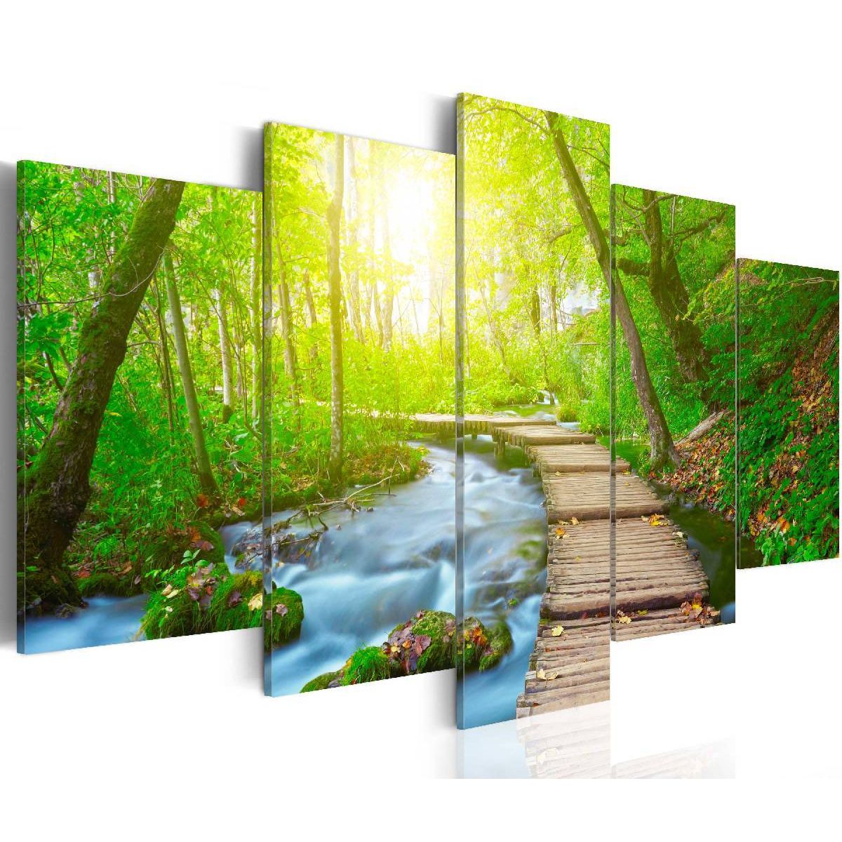 Taulu Artgeist Sunny Forest, 100x200cm