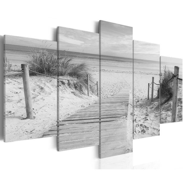 Taulu Artgeist Morning on the beach - black and white eri kokoja