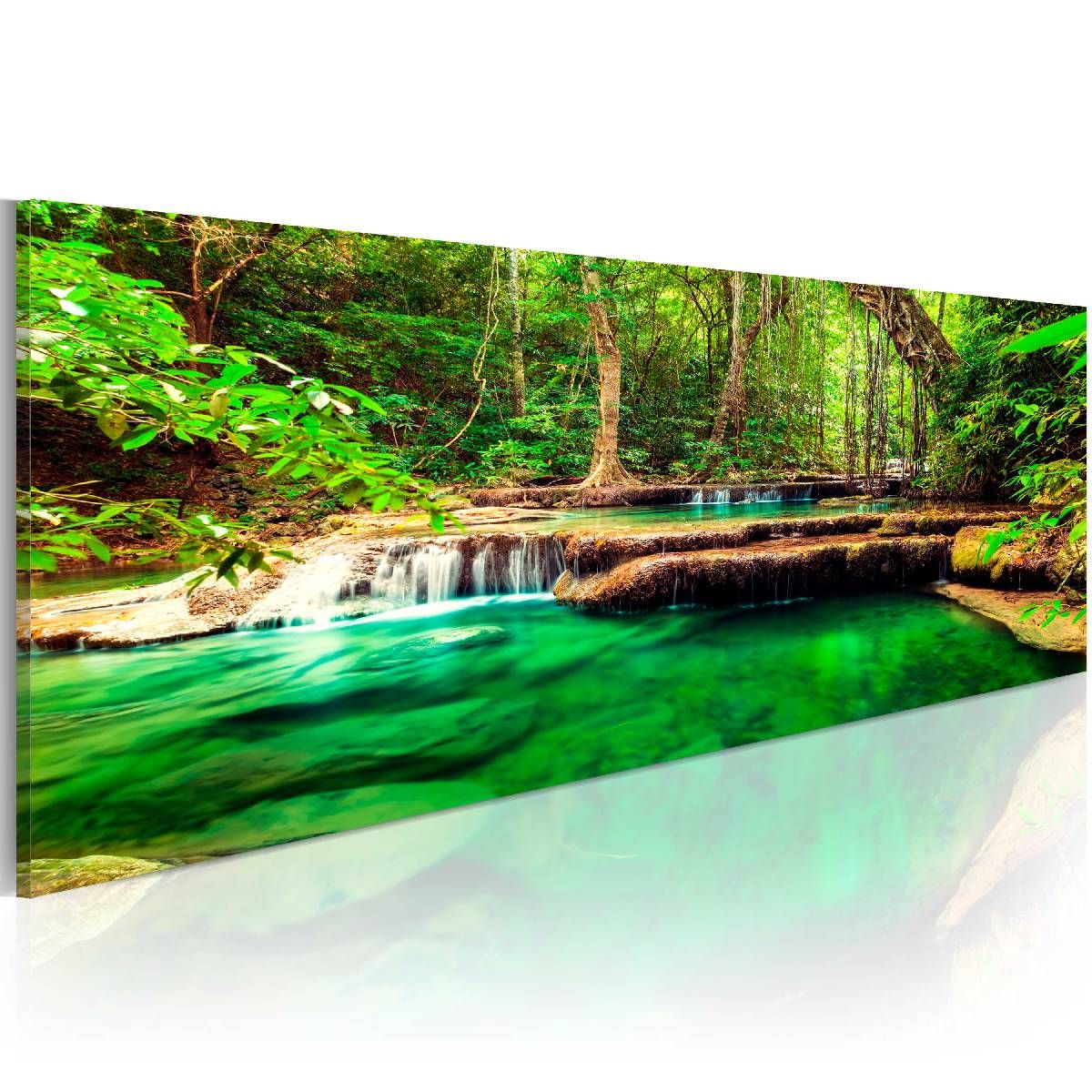 Taulu Artgeist Emerald Waterfall, 50x150cm