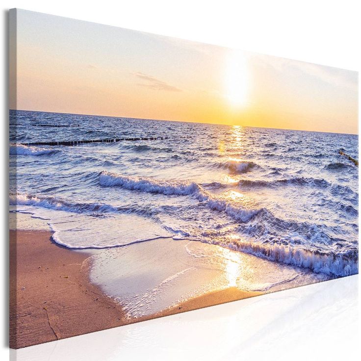 Taulu Artgeist Calm Waves Brown 1-osainen kapea eri kokoja