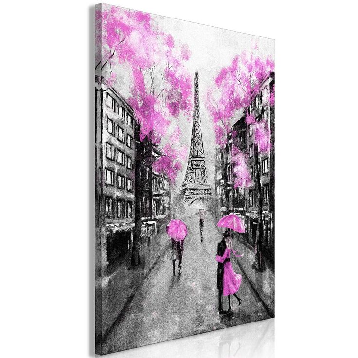 Taulu Artgeist Paris Rendez-Vous Pink 1-osainen pystysuuntainen eri kokoja