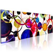 Canvas-taulu Artgeist Rainbow Circles, eri kokoja