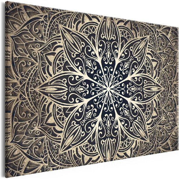 Taulu Artgeist Oriental Flowers Brown 1-osainen kapea eri kokoja