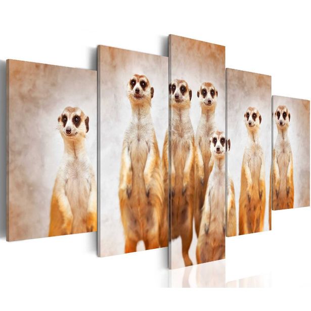 Taulu Artgeist Family of meerkats eri kokoja