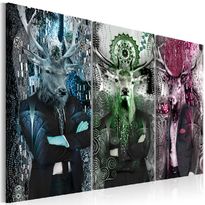 Canvas-taulu Artgeist Animal Trio Colorful, 3-osainen, eri kokoja