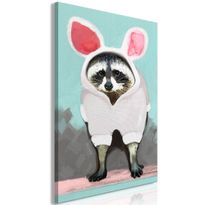 Canvas-taulu Artgeist Raccoon or Hare, 1-osainen, pystysuuntainen, eri kokoja