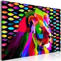 Canvas-taulu Artgeist Rainbow Lion, 1-osainen, leveä, eri kokoja