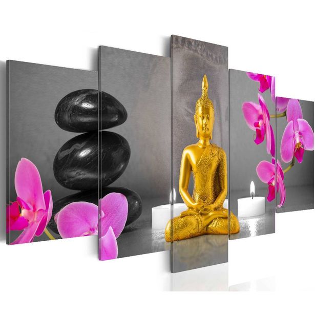 Taulu Artgeist Zen: golden Buddha eri kokoja