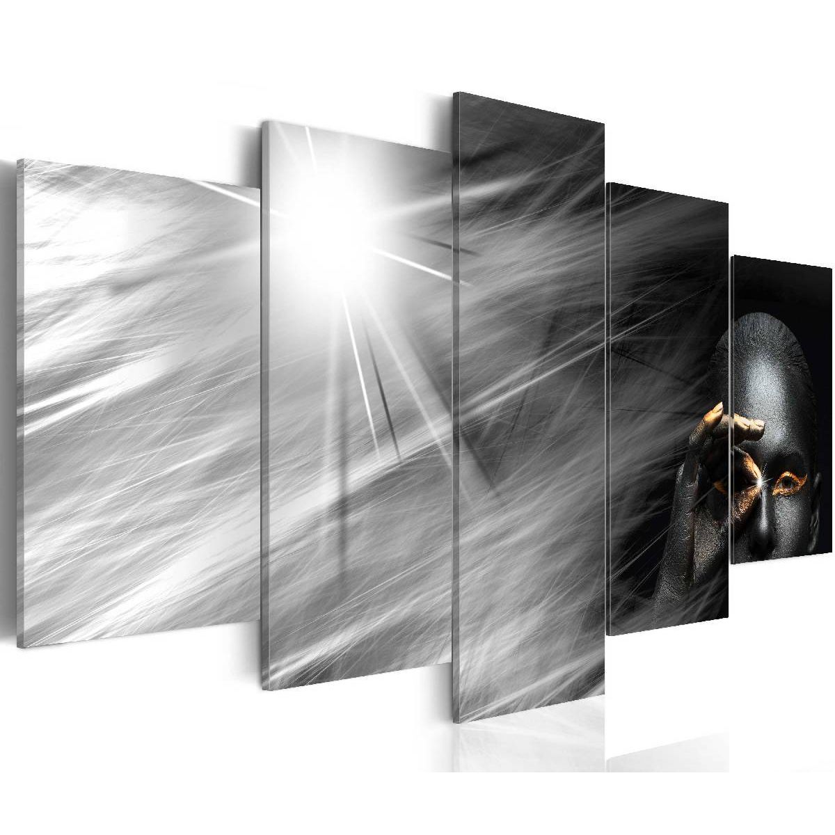 Canvas-taulu Artgeist Gold eye, 50x100cm