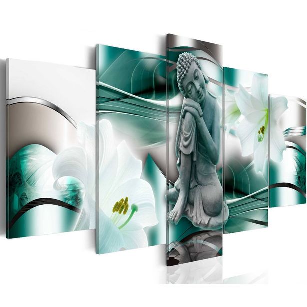 Taulu Artgeist Buddha and lilies eri kokoja