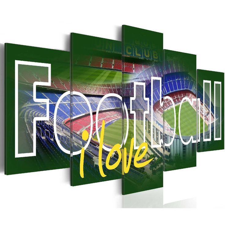 Taulu Artgeist I Love Football eri kokoja