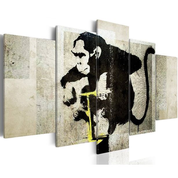 Taulu Artgeist Monkey TNT Detonator - Banksy  eri kokoja