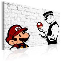 Canvas-taulu Artgeist Banksy on Brick, eri kokoja