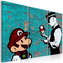 Canvas-taulu Artgeist Banksy: Cracked Paint, eri kokoja