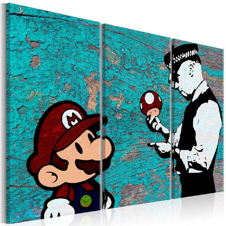 Taulu Artgeist Banksy: Cracked Paint eri kokoja